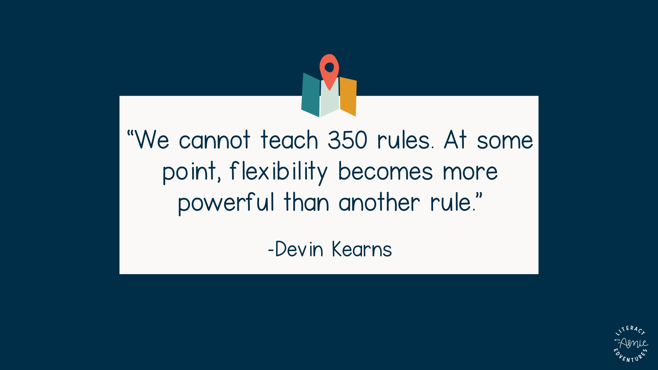 We cannot teach 350 rules quote about flexibility in structured literacy instruction