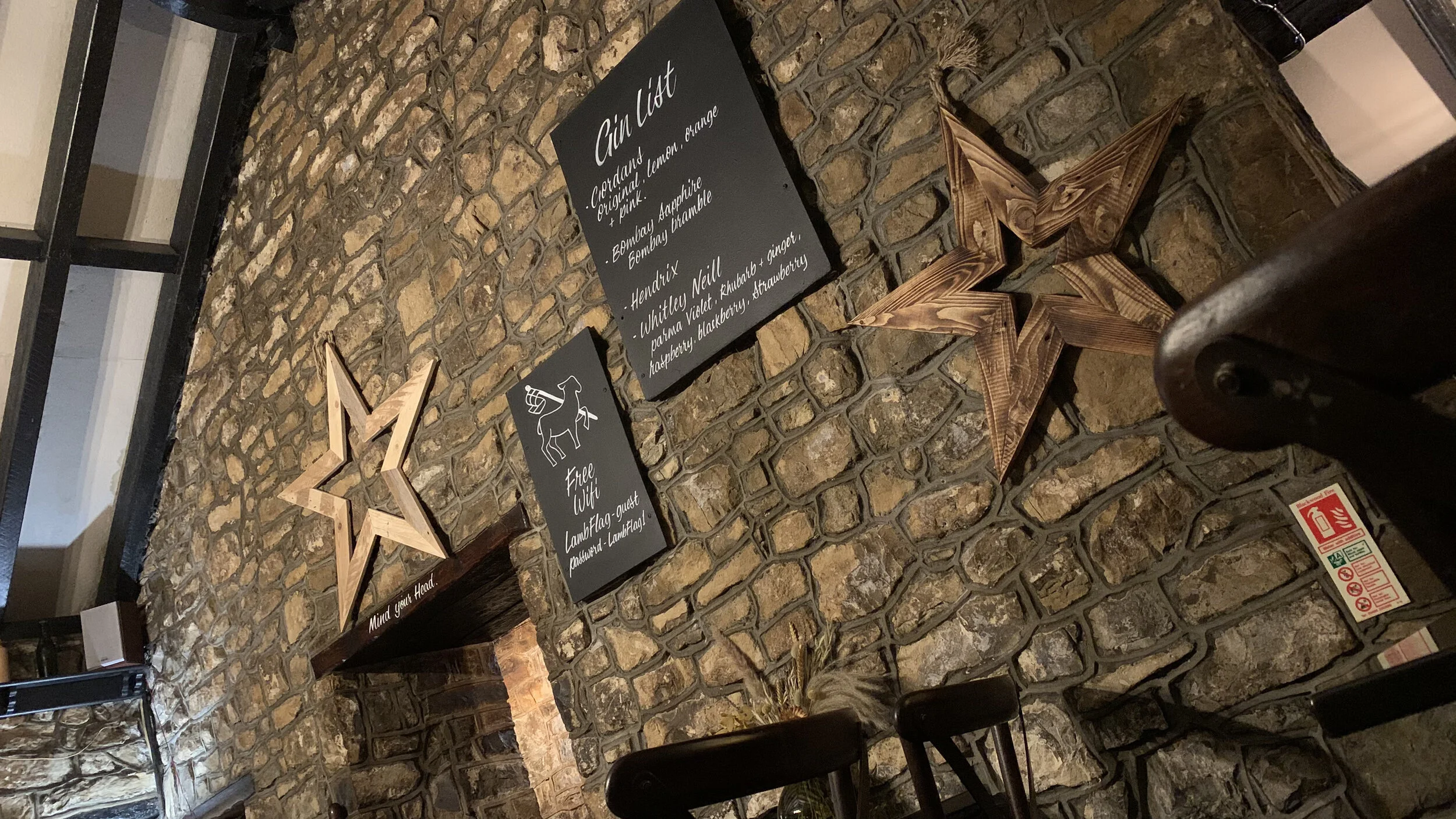 The Lamb & Flag Wick Cowbridge, Vale of an open fire pub