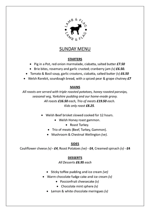 The Lamb & Flag Wick Cowbridge, Vale of an open fire pub