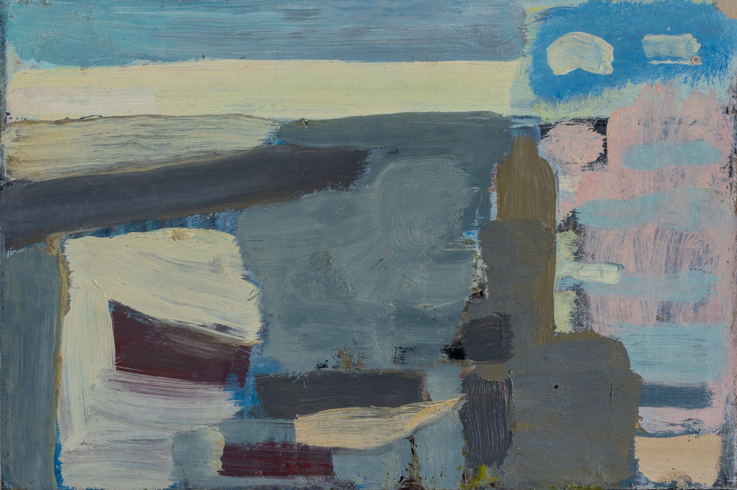 The Same Place Feels Very Different On Different Days, 2022. 20 x 30cm. Oil on panel.
