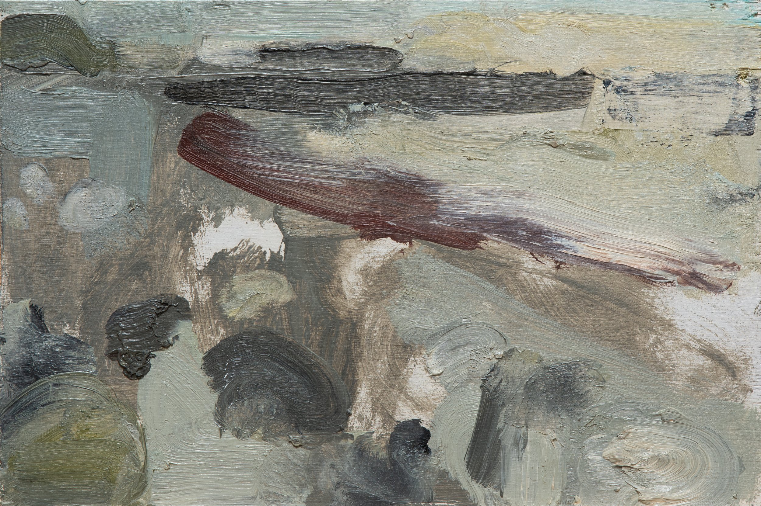 Monmouth, 2022. 20 x 30cm. Oil on panel.