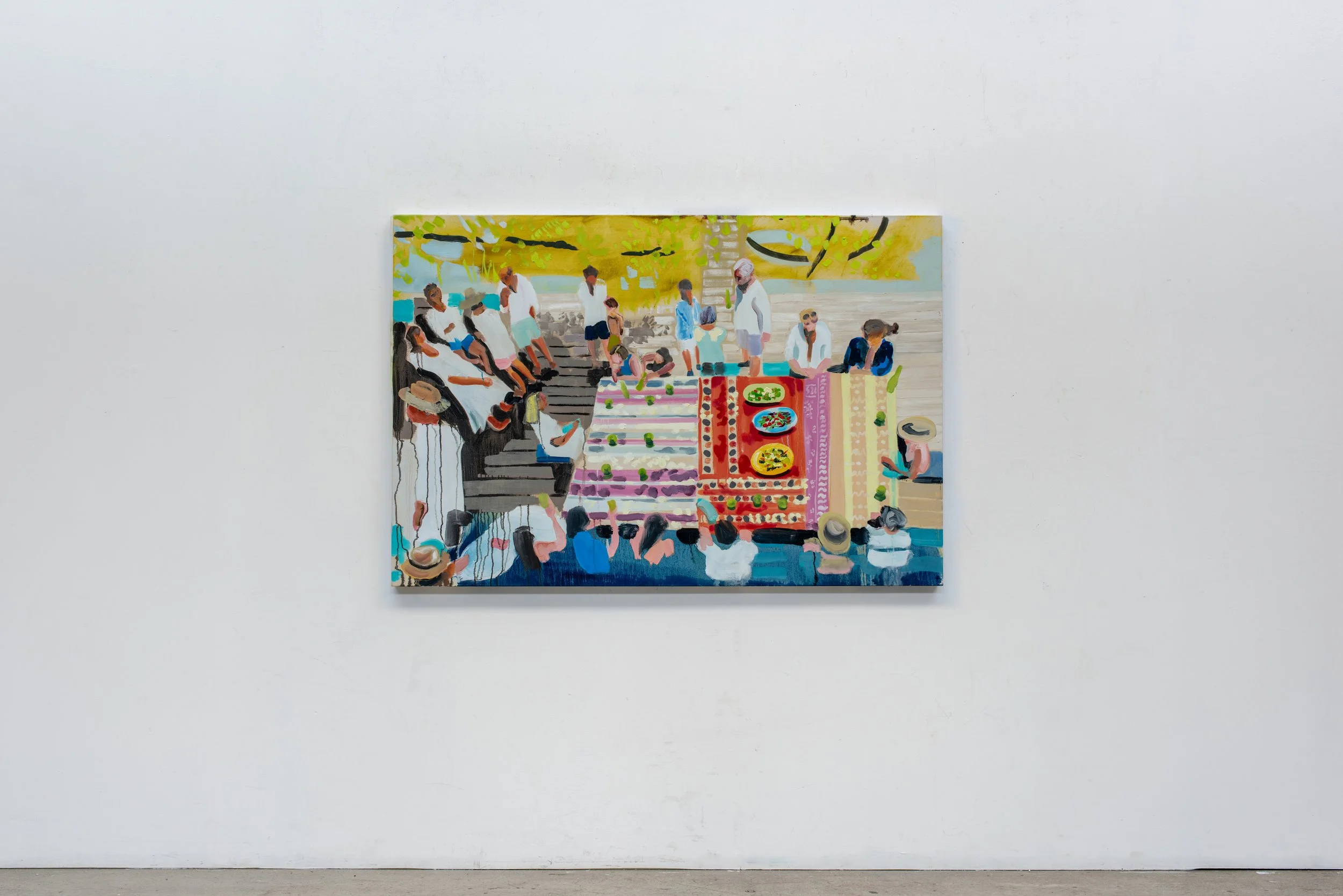 Lunch By The Lake, 2026. 100 x 150cm. Oil on canvas.