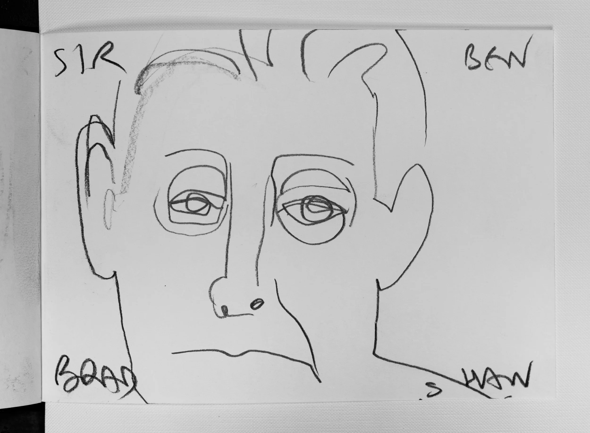 Sir Ben Bradshaw, 2024. Graphite on cartridge paper, c.14 x 21 cm.