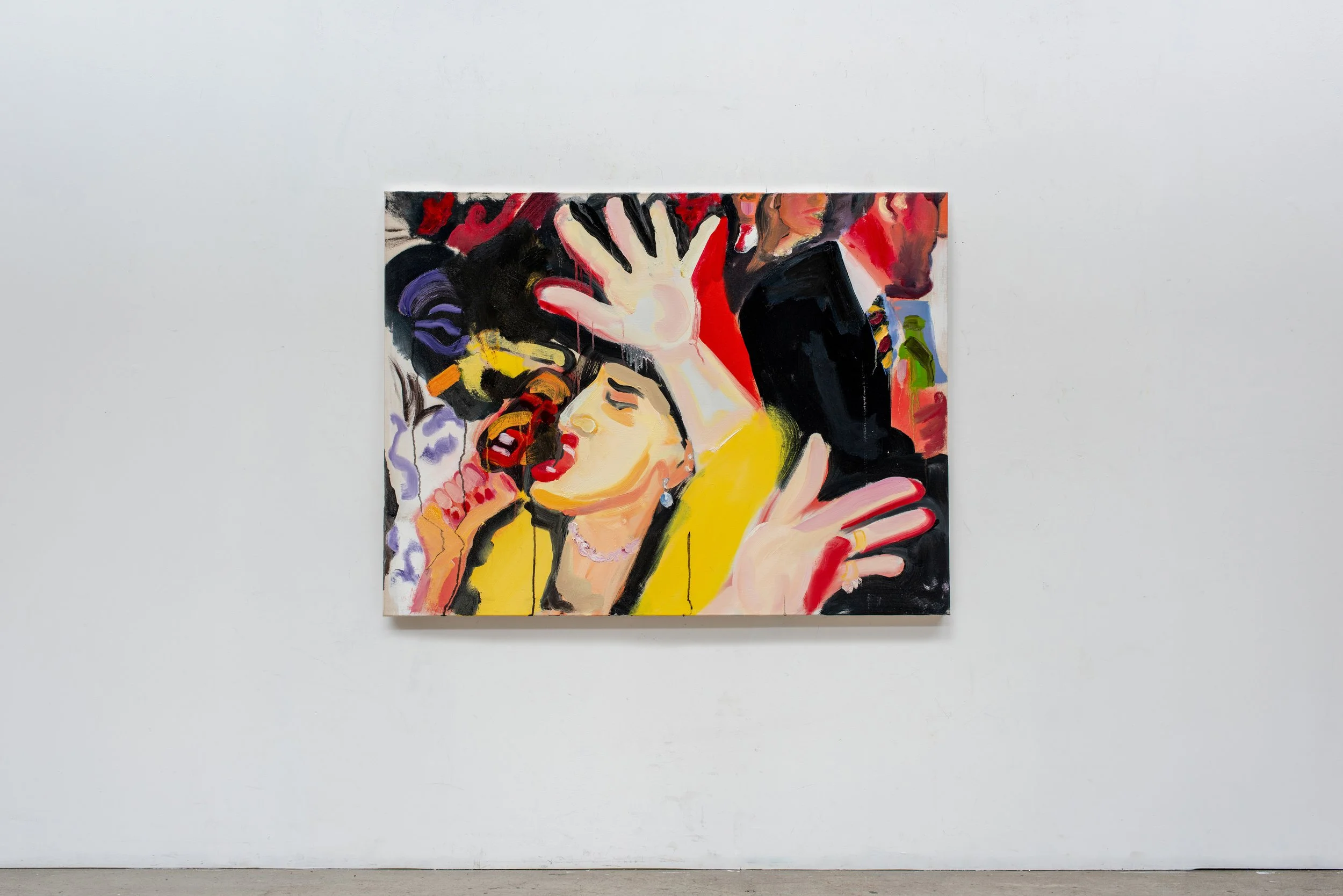 I'm Up All Night To Get Lucky, 2026. 75 x 100cm. Oil on canvas.