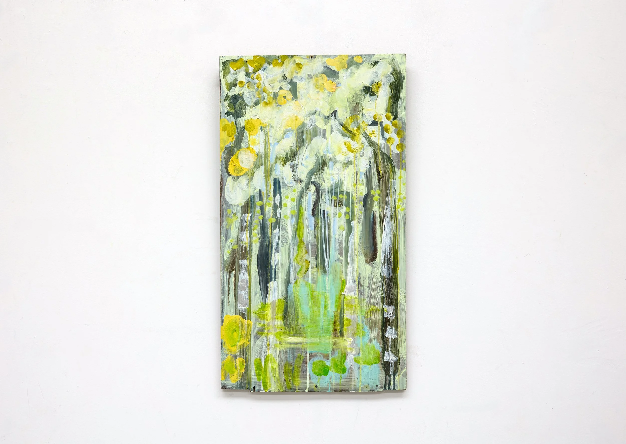 The Wood That I Planted, 2025. 75 x 41cm. Oil on panel.