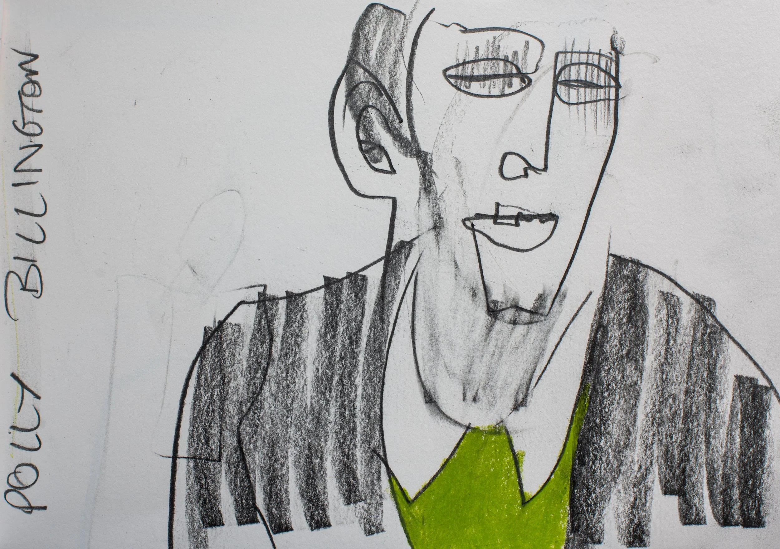 Polly Billington, 2025. Graphite on cartridge paper, c.14 x 21 cm.