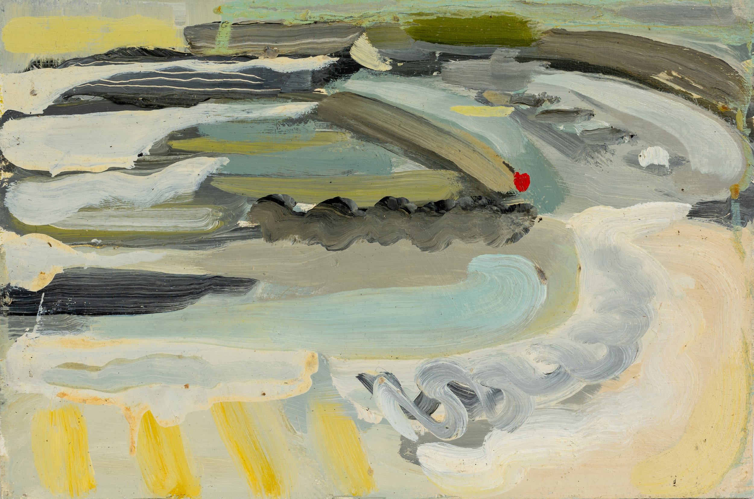 This Just In From The Chocolate Box Factory, 2022. 20 x 30cm. Oil on panel.