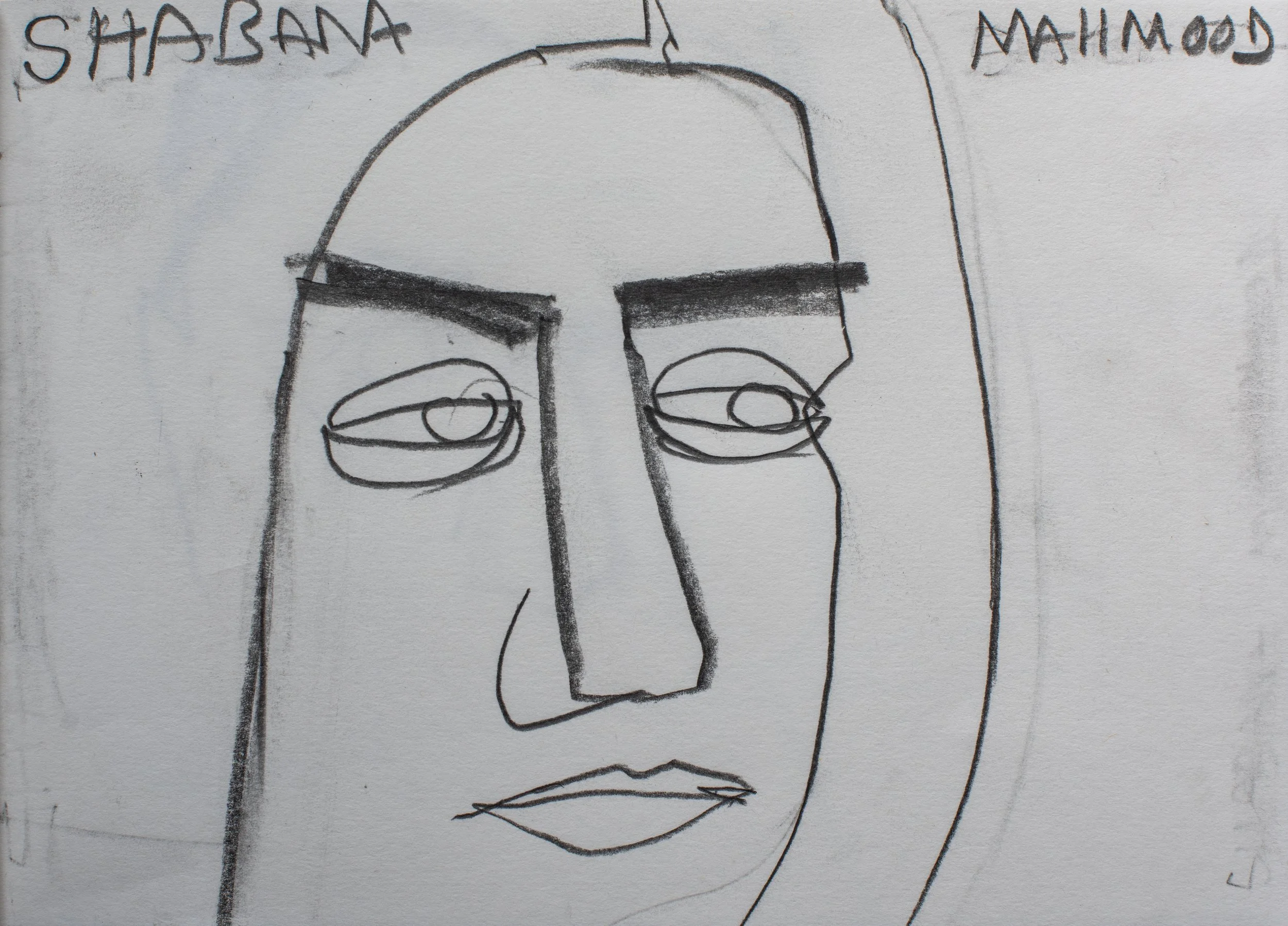 Shabana Mahmood, 2025. Graphite on cartridge paper, c.14 x 21 cm.