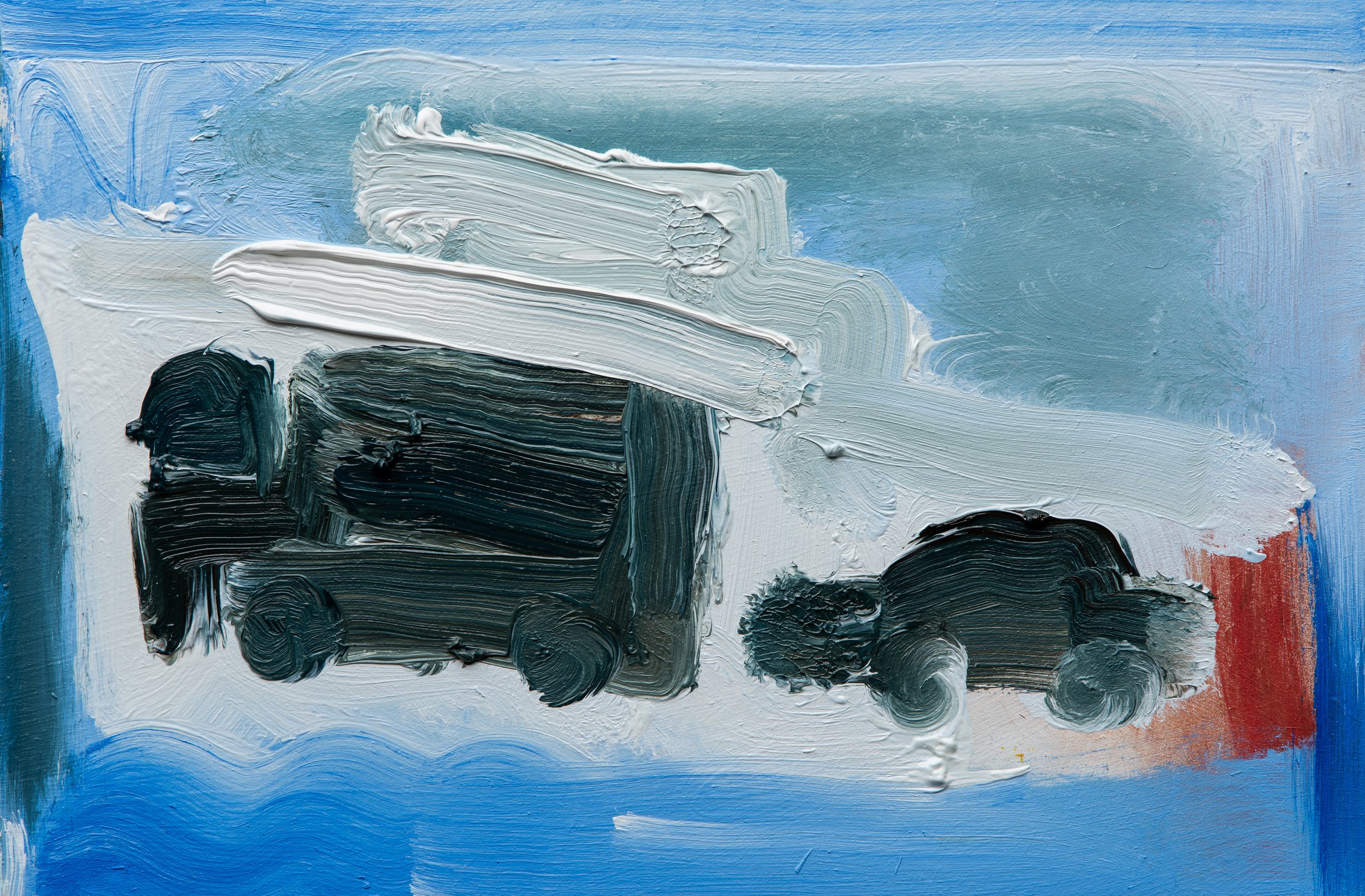 Mother 1, 2025. 20 x 30cm. Oil on acrylic on panel.