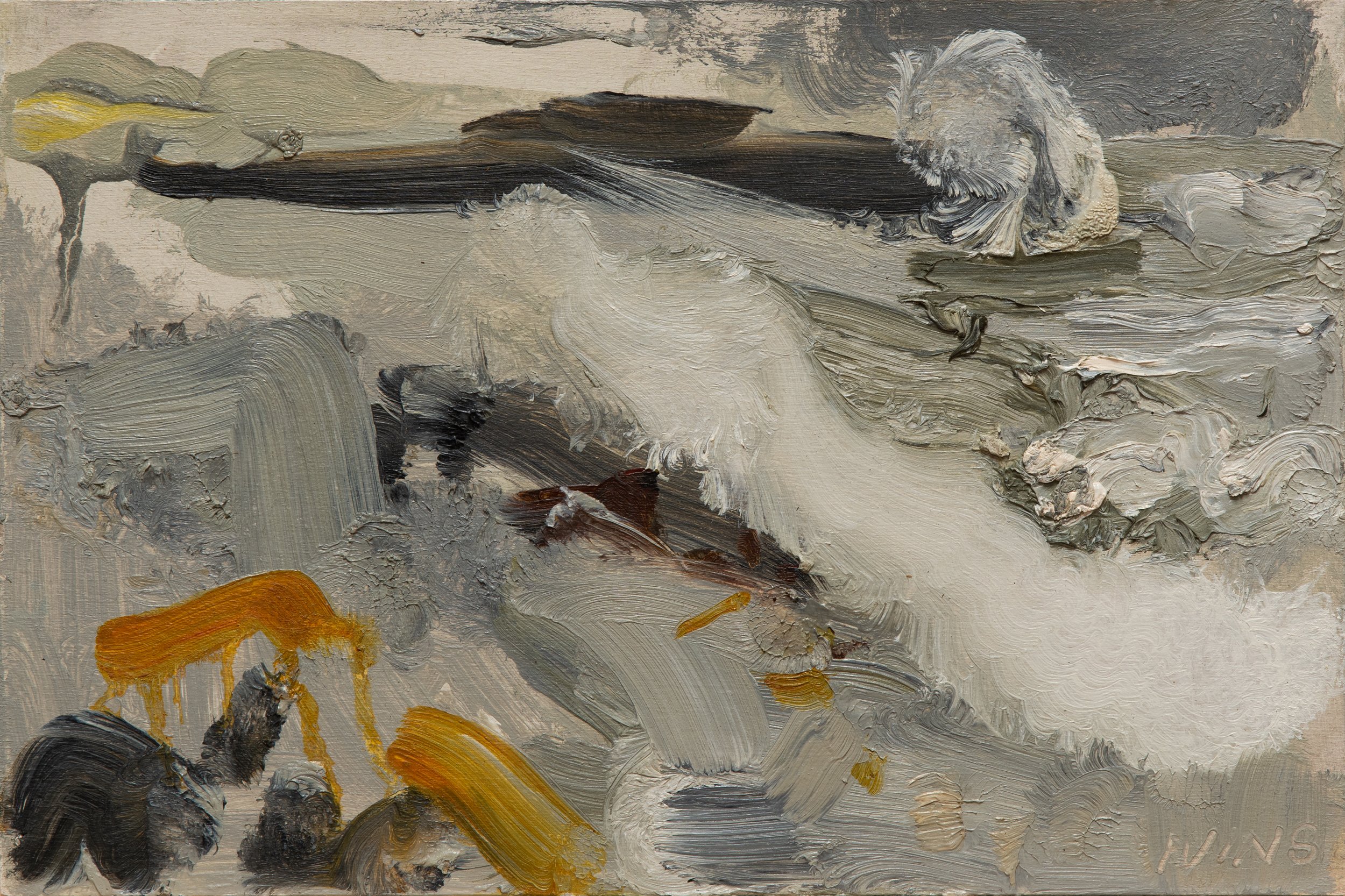 The Wave, 2022. 20 x 30cm. Oil on panel.
