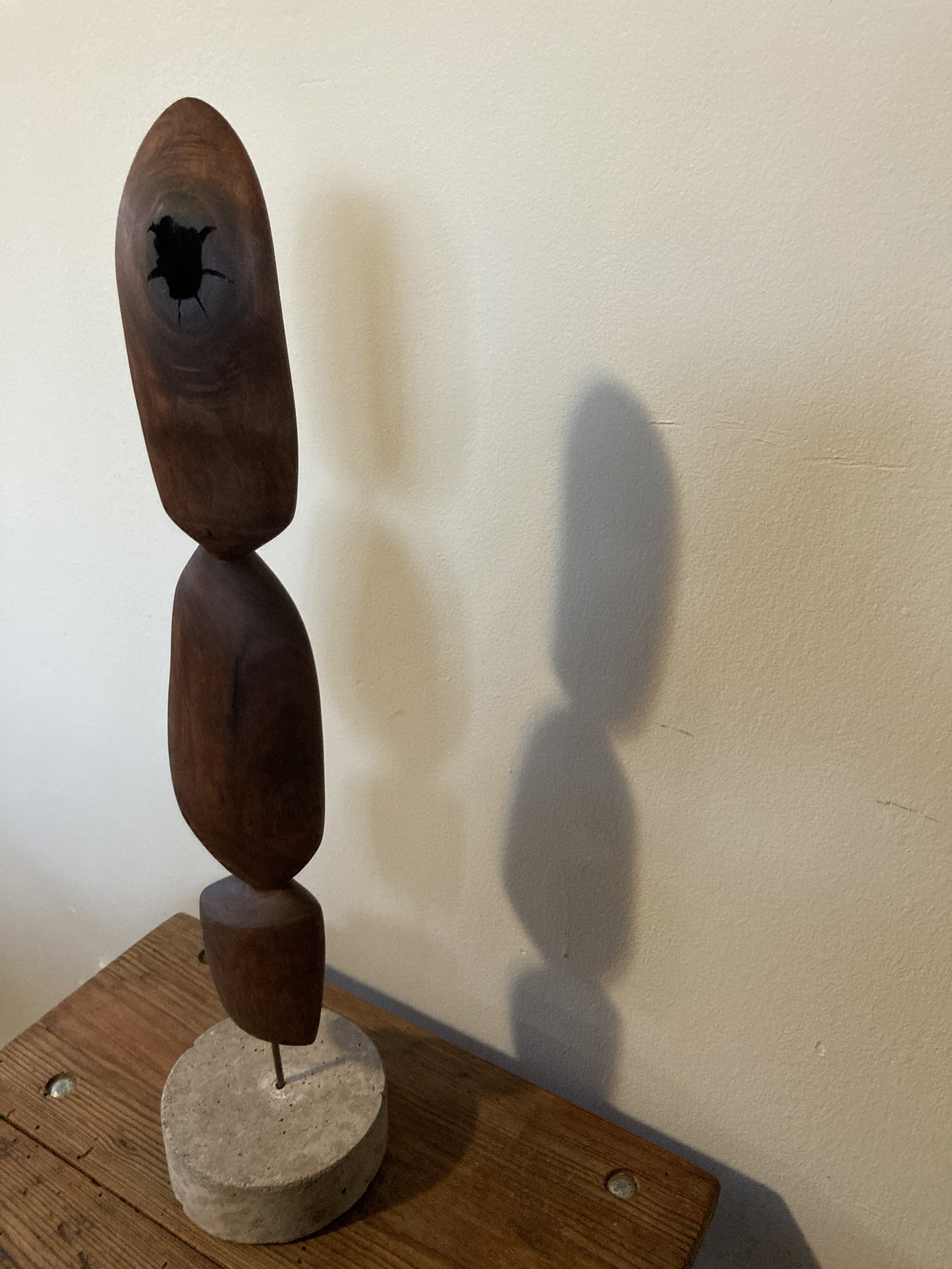 Walnut + Concrete - 21" high - $850