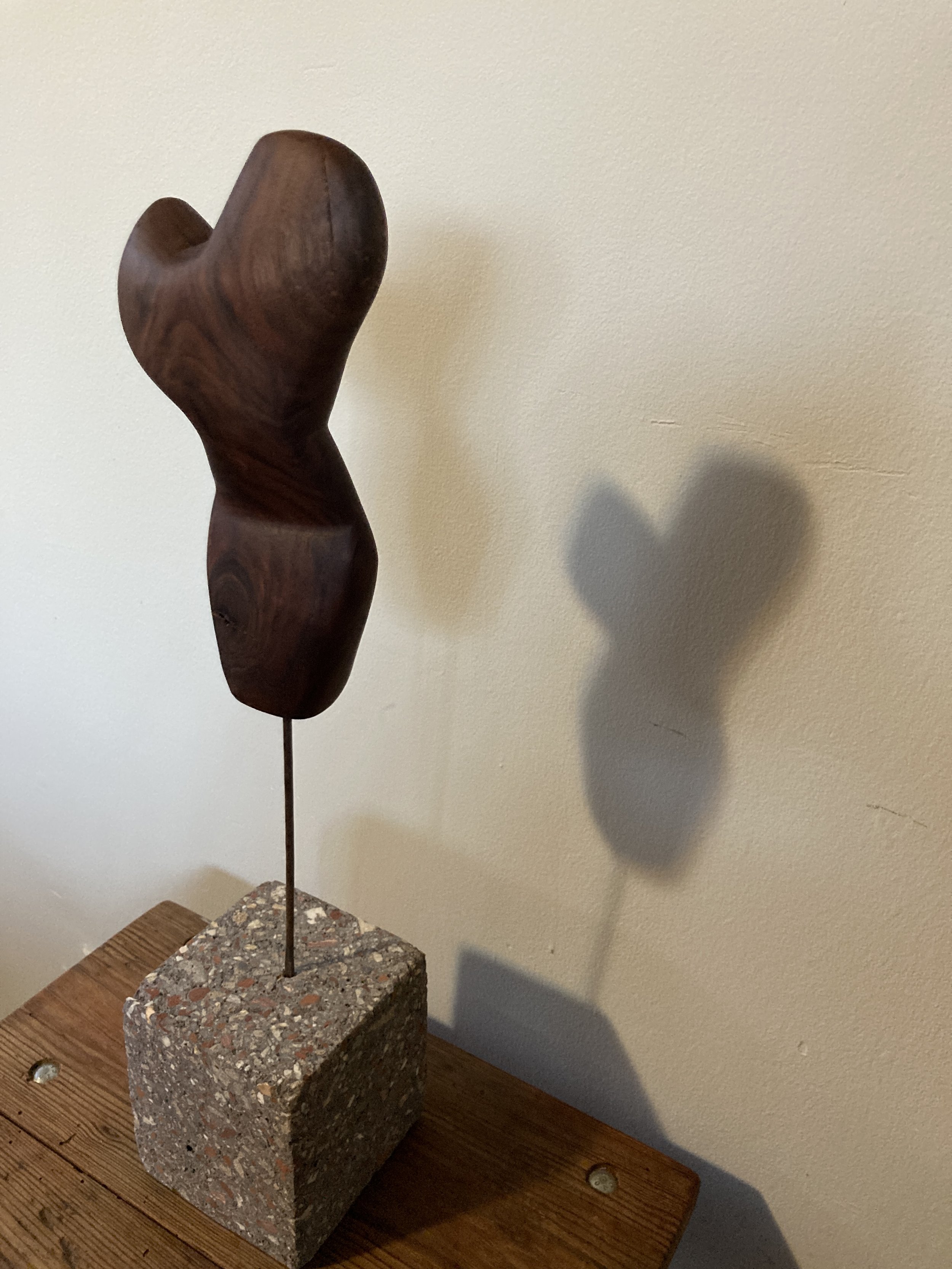 Walnut + Concrete - $20" high - $500.