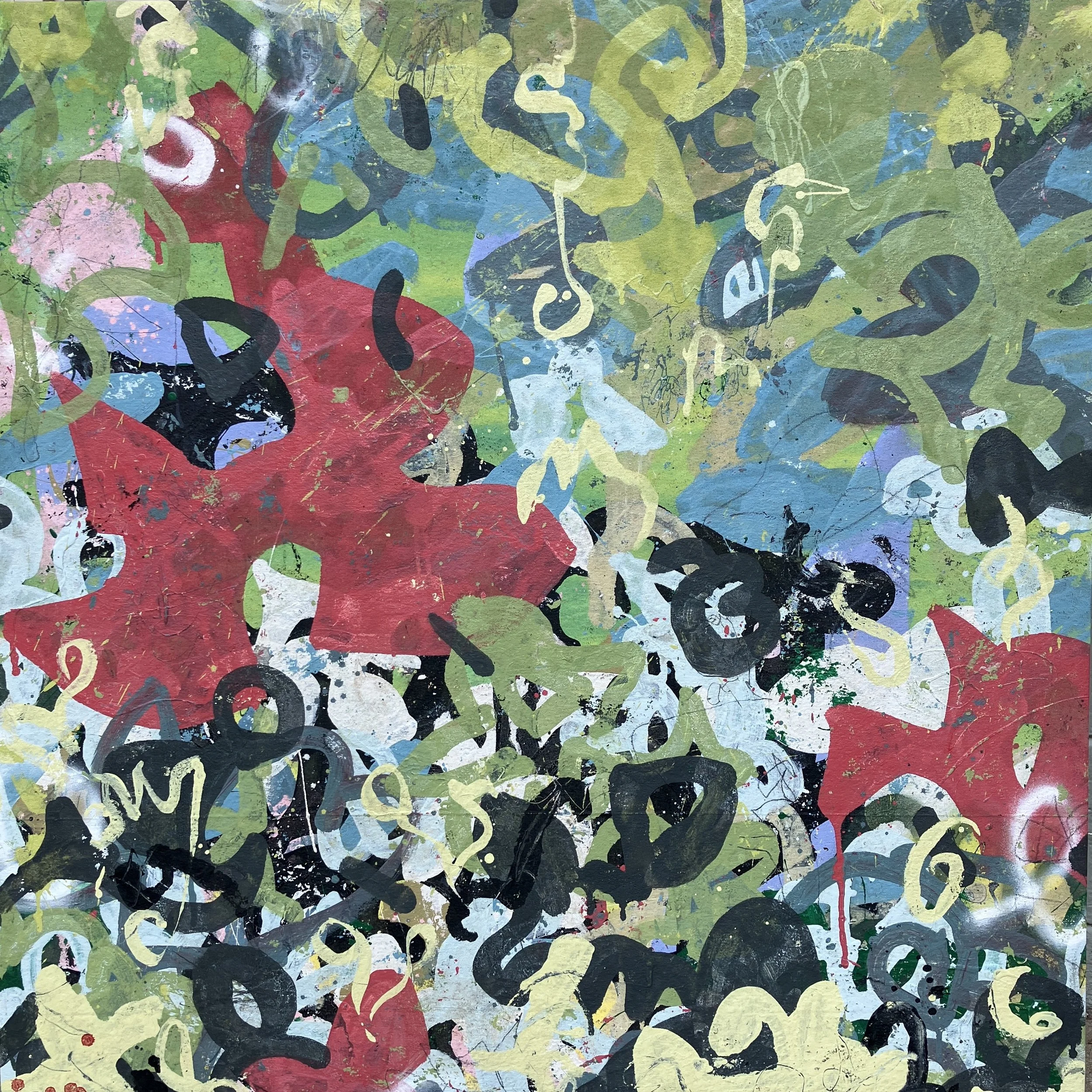 FLORA PLACEBO - 40" x 40" - $2000