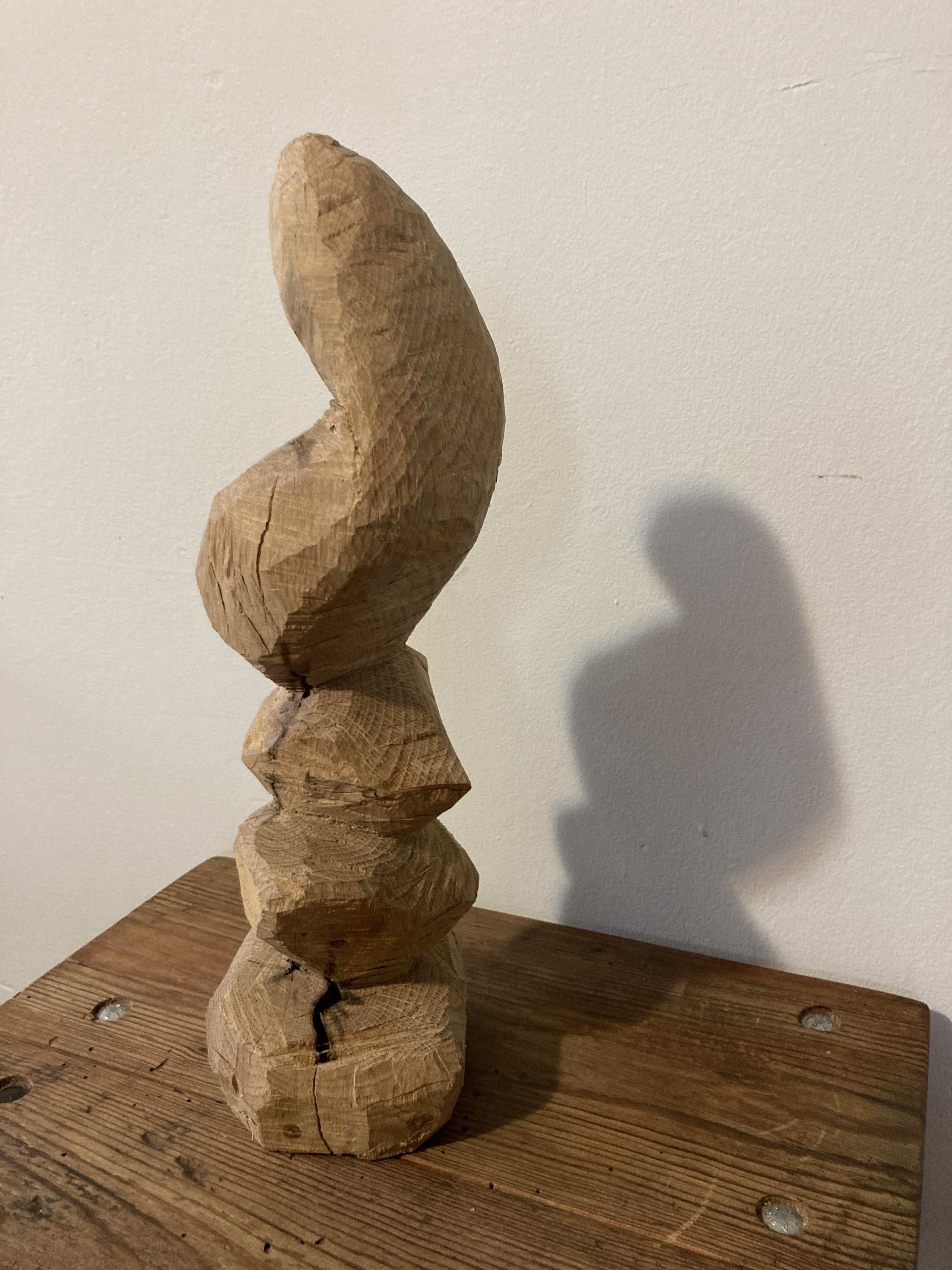 Oak - 14" high - $700.