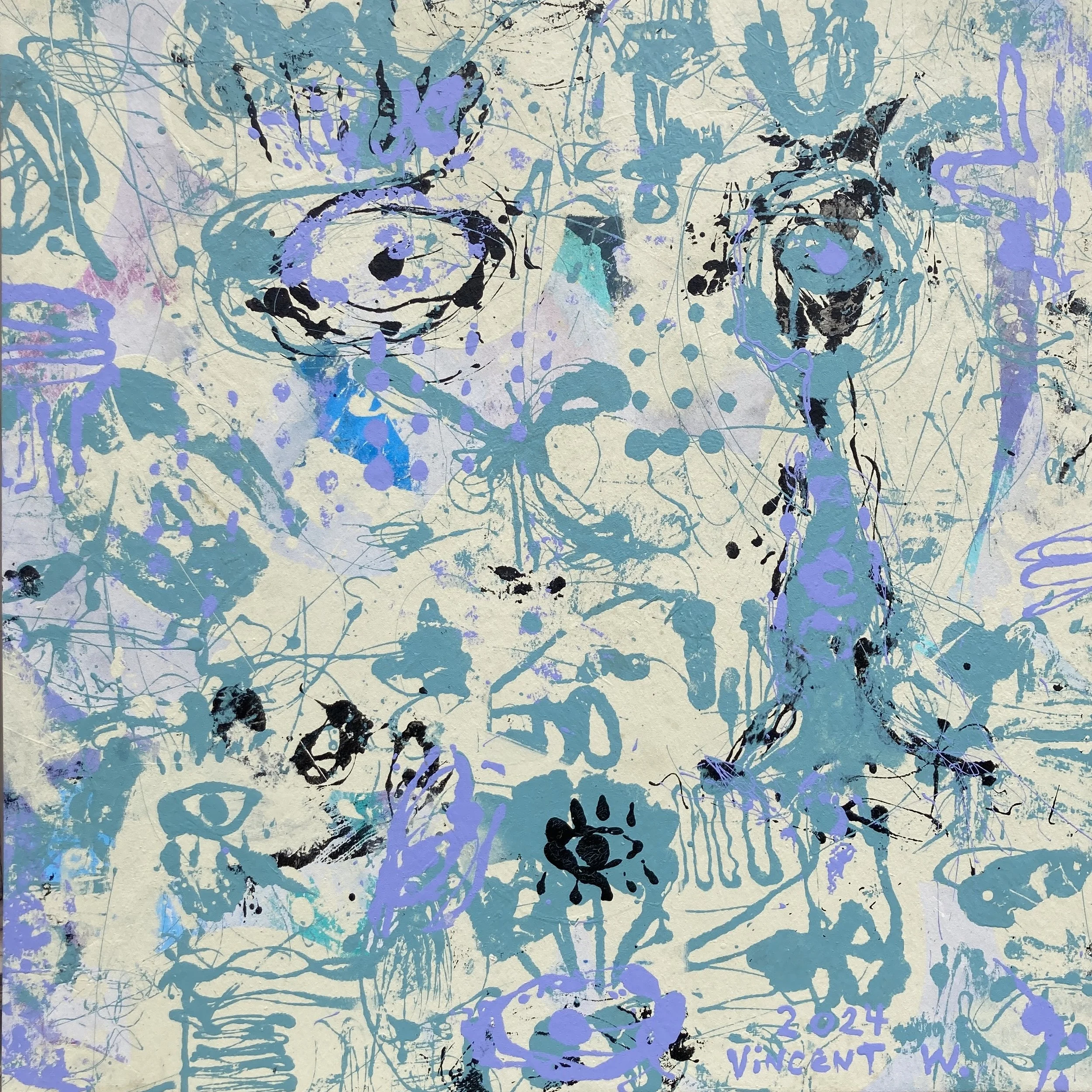 WE-C-U - 41" x 41" - $2000.