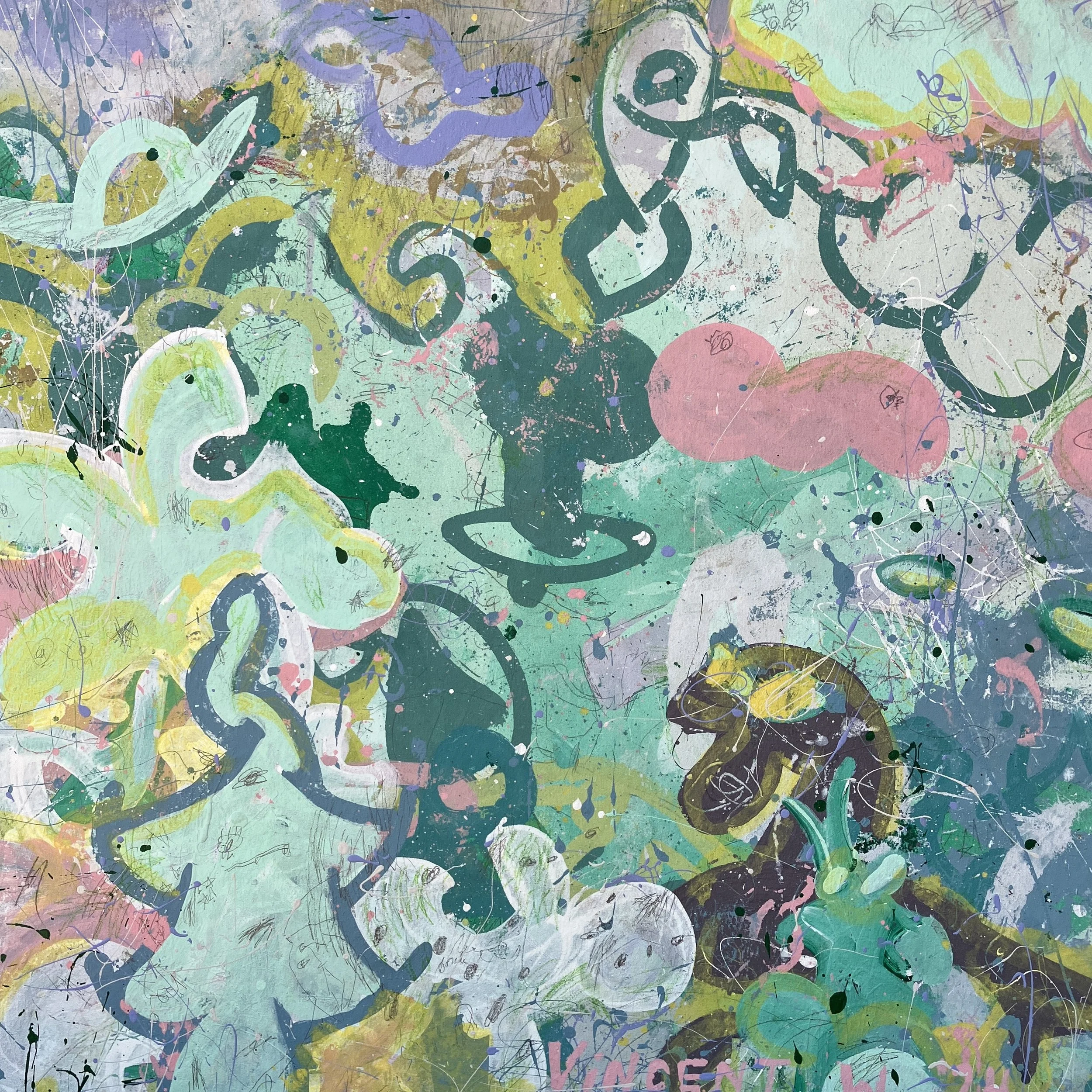 DOWNWIND - 40" x 40" - $1800.