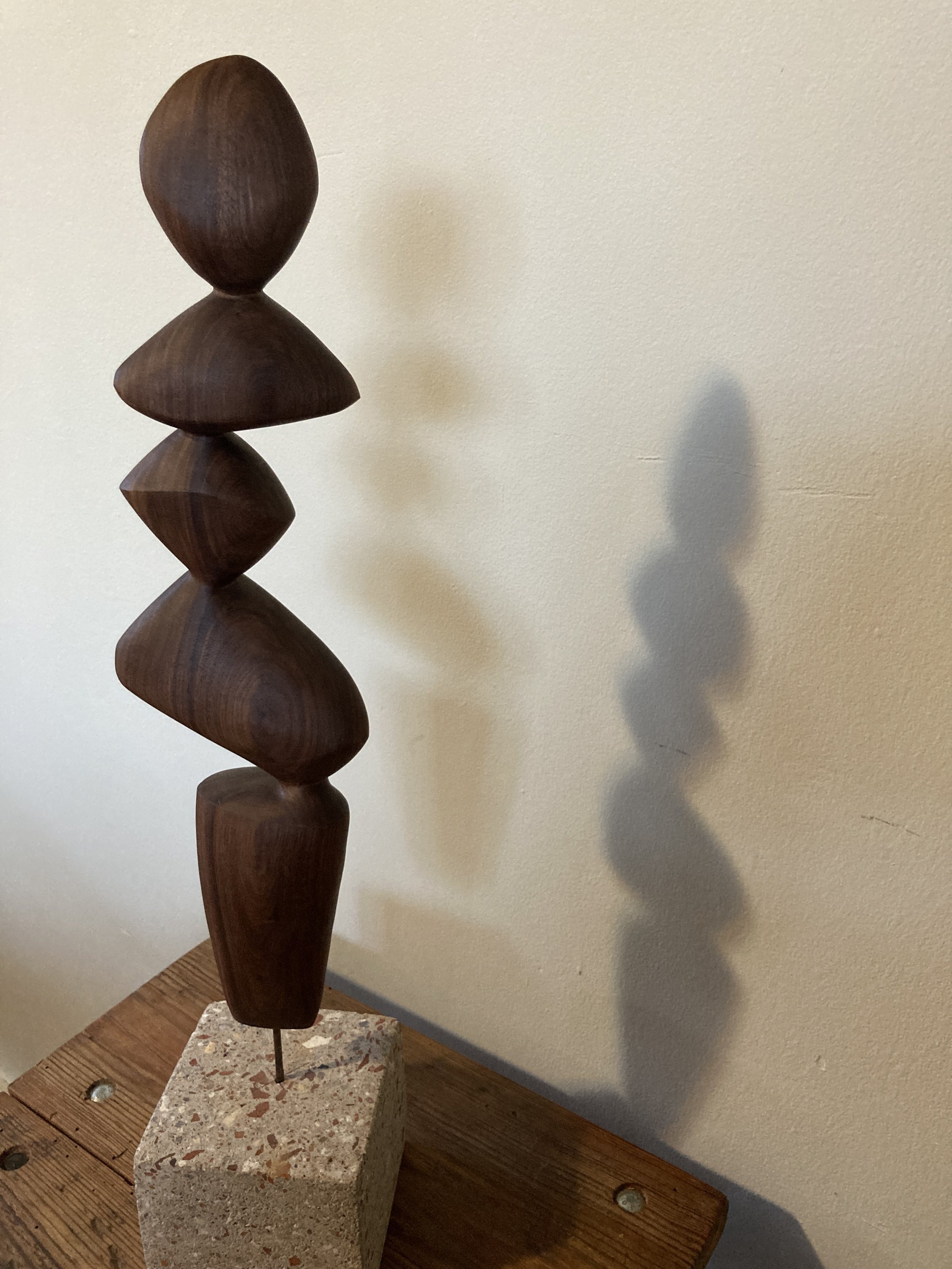 Walnut / Concrete - 22" high - $2100.