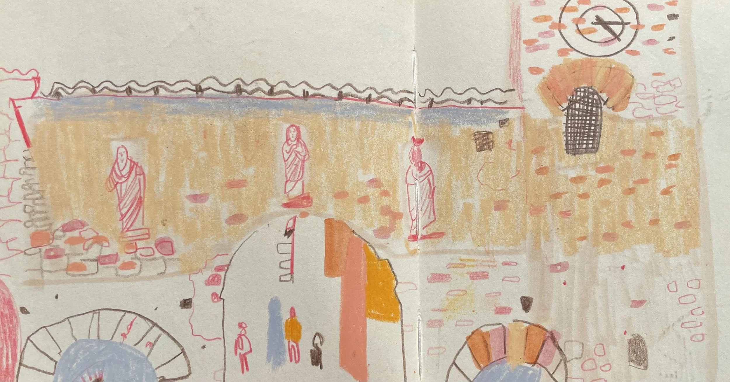 Italy church illustration.