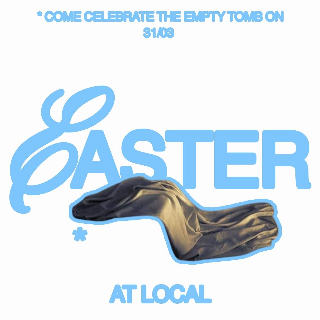 Happy Holy Monday! 

Join us this Sunday for our &lsquo;Easter at Local&rsquo; All Age service (👨&zwj;👩&zwj;👧&zwj;👦) at 3pm as we celebrate the best Good News this world has ever heard! 

A couple days before we get to celebrate the resurrection 