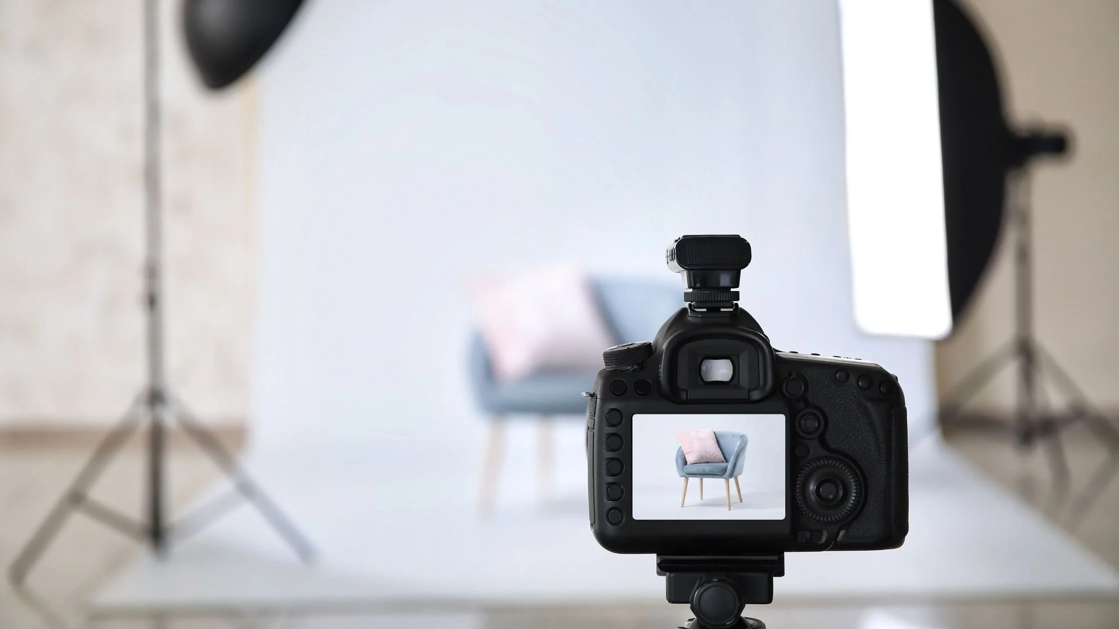 product photo shoot on professionally setup photo studio