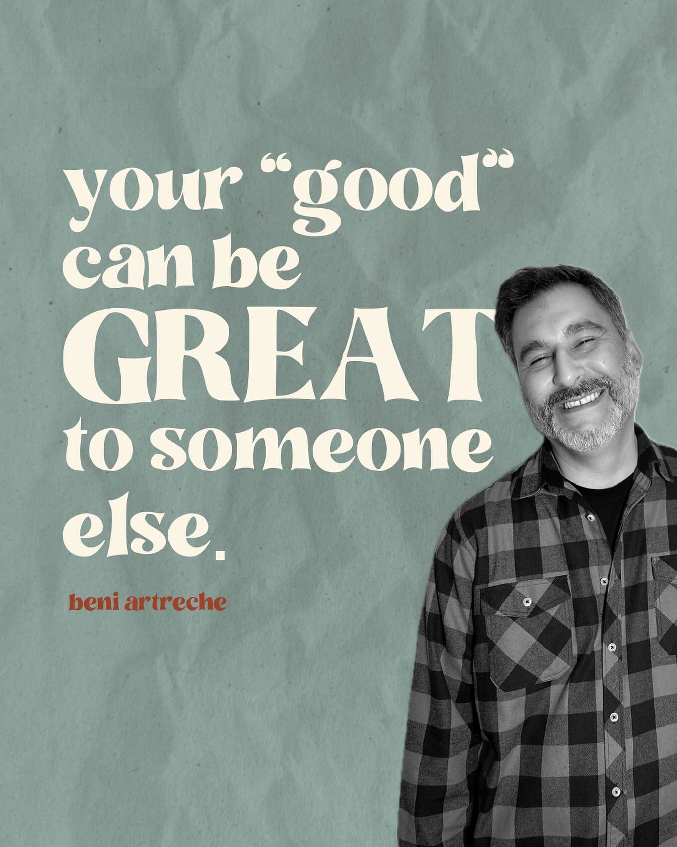 You never know how much impact you can make.

Sometimes we can think our work is &ldquo;just ok&rdquo; or &ldquo;it&rsquo;s good&hellip; but it&rsquo;s not GREAT&rdquo;

If your message is received at just the right time, it might be EXACTLY what the