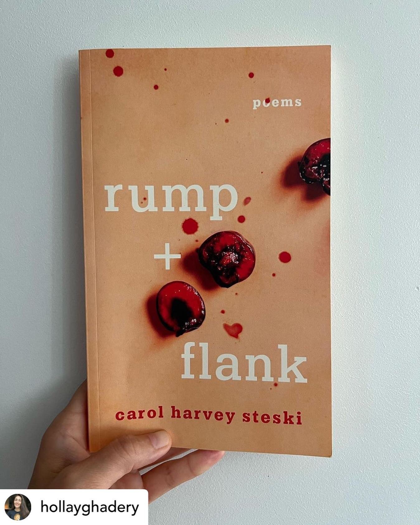 😍 Wowza! This juicy review of rump + flank by @hollayghadery is out of this world! Not to mention, rather spicy🔥🌶

She brilliantly captures its essence. Grateful. 🙏🏻

Posted @withregram &bull; @hollayghadery rump + flank (poems) by Carol Harvey 
