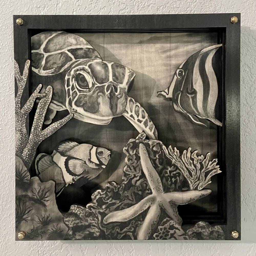 Shadow Box Series-Hidden Treasures — Angie Thieszen Wood Stain Art