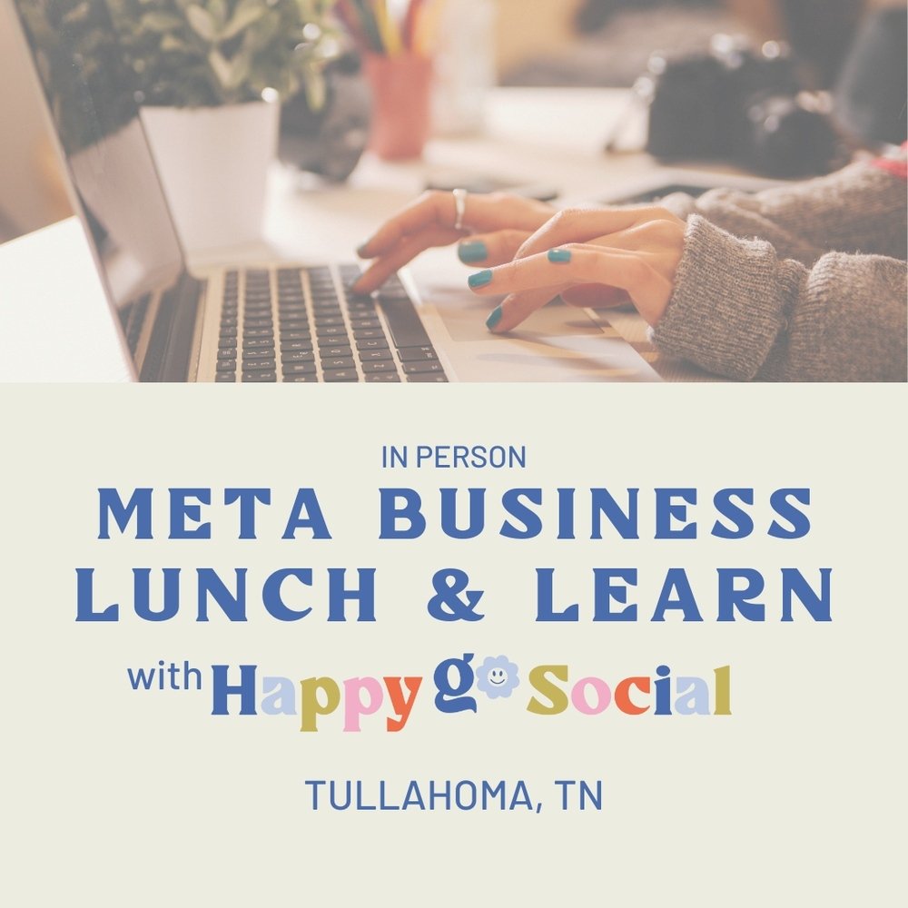 This Thursday's class is almost sold out!! 

Join us locally in Tullahoma to learn what Meta Business is, how it works, and what you need to do to optimize it&rsquo;s use for your business! We will also go over insights &amp; analytics (&amp; what it