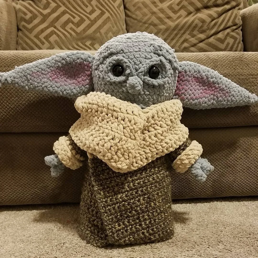 Crochet baby Yoda