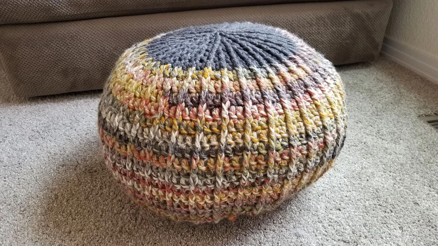 Crocheted Poof