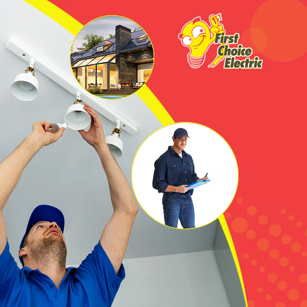 Repair Light Fixtures First Choice Electric LLC. Electrician O