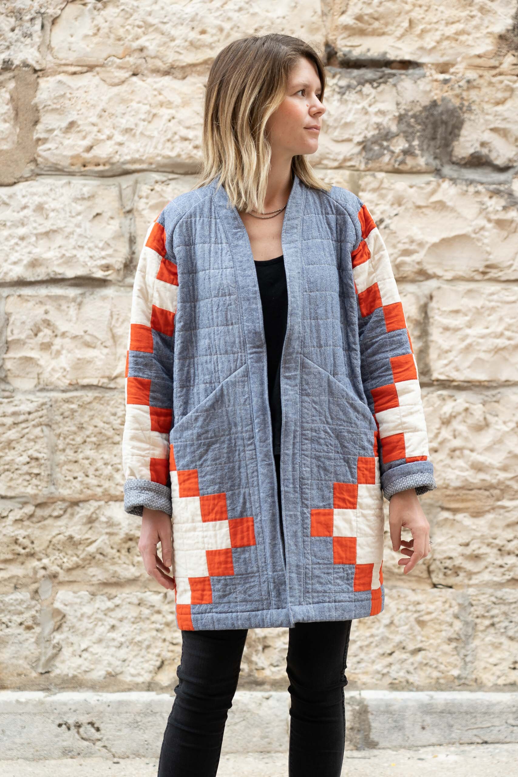 DESIGN SLEEVES QUILTING COAT/