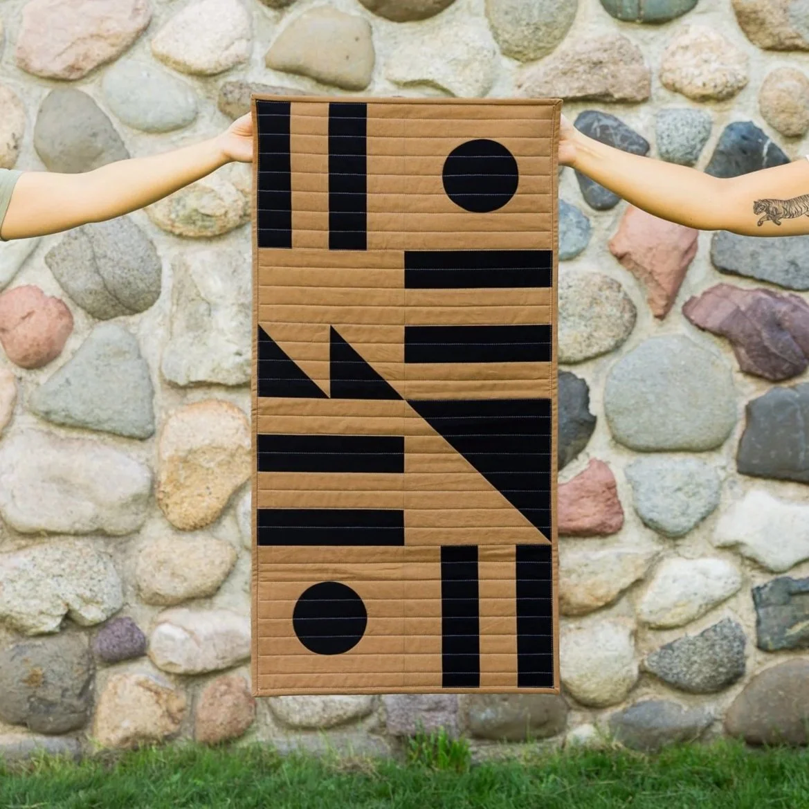 Reroute Wall Quilt - Neutral