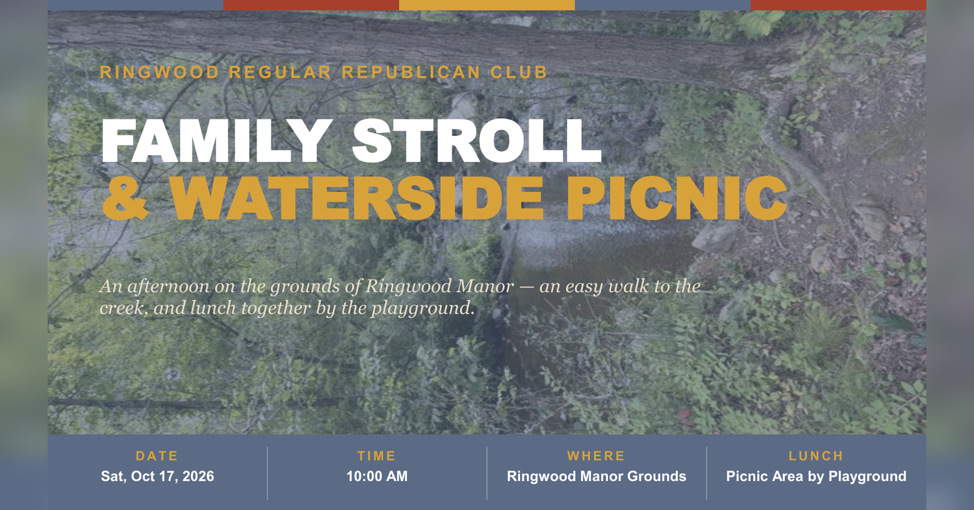 Family Stroll & Waterside Picnic