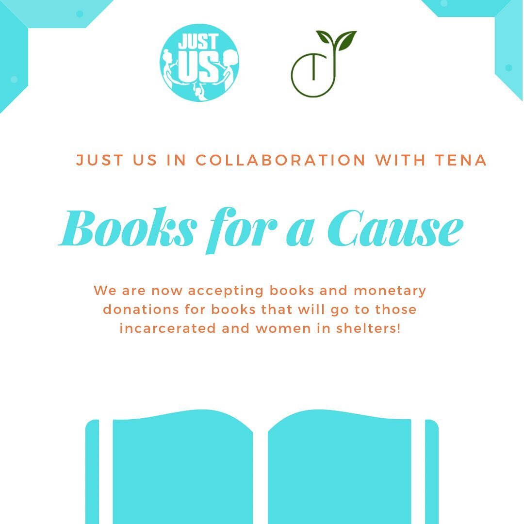 &ldquo;Books were my pass to personal freedom.&rdquo;
&ndash; Oprah Winfrey

Just Us is so happy to be collaborating with @tenaorg in collecting books and donations to be given to people in prisons and women in shelters.  This book drive will last th