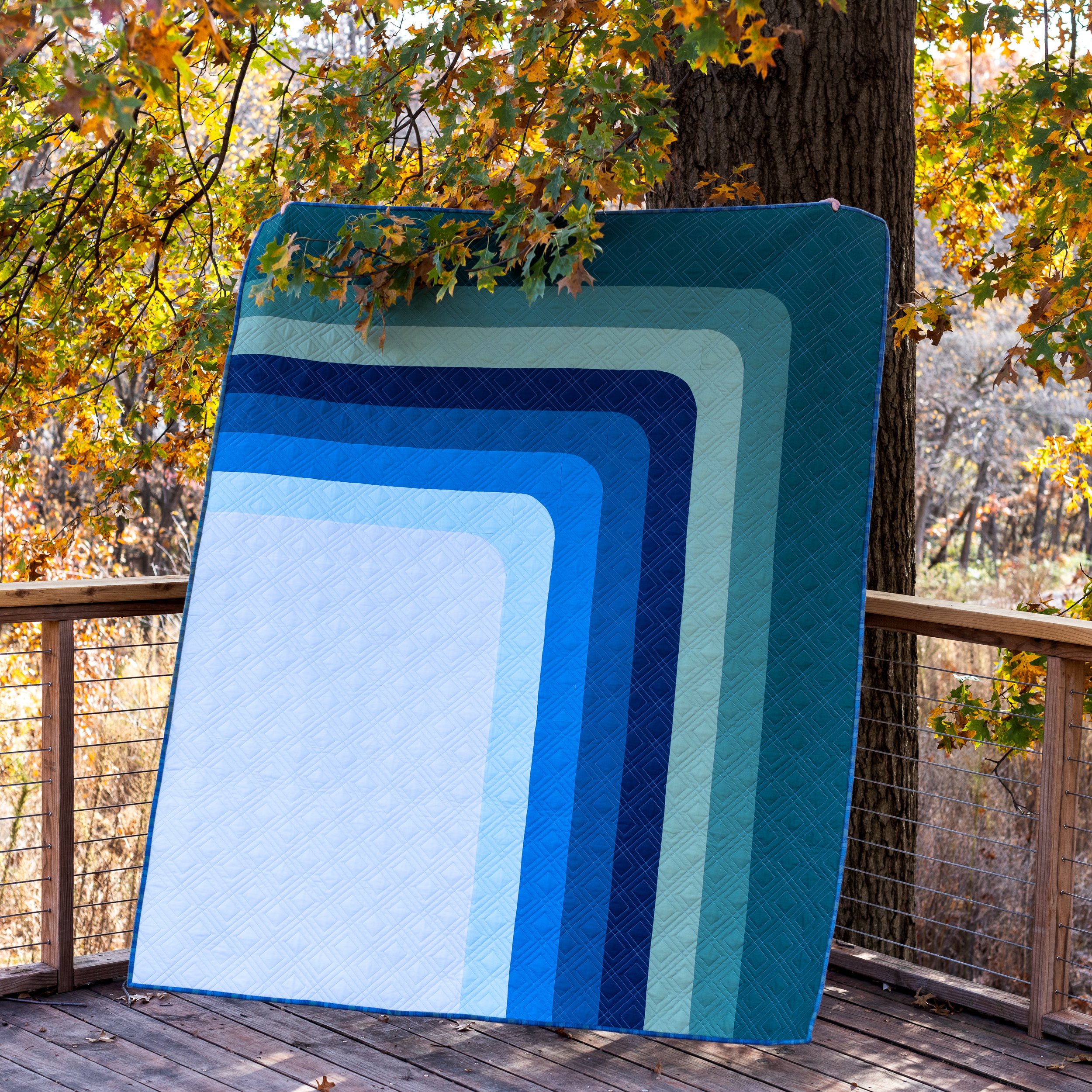 Blue and Green Quilt Kit