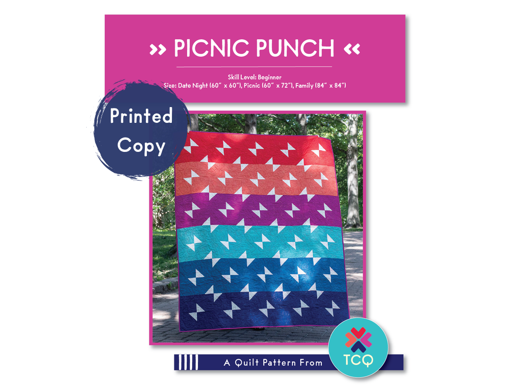 Picnic Punch Quilt Pattern (Physical Printed Copy)