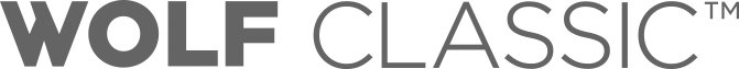 Logo with the text 'WOLF CLASSIC' in black on a white background.