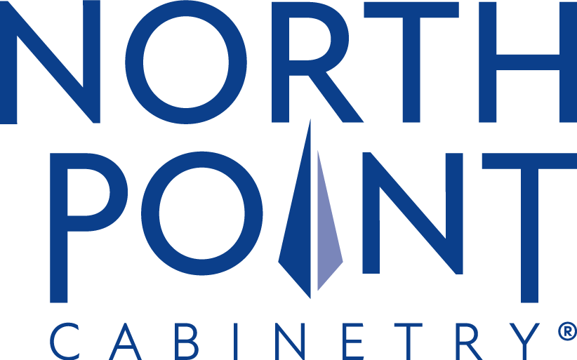 Logo for North Point Cabinetry with a stylized compass needle between the words 'North' and 'Point' and the word 'Cabinetry' underneath.