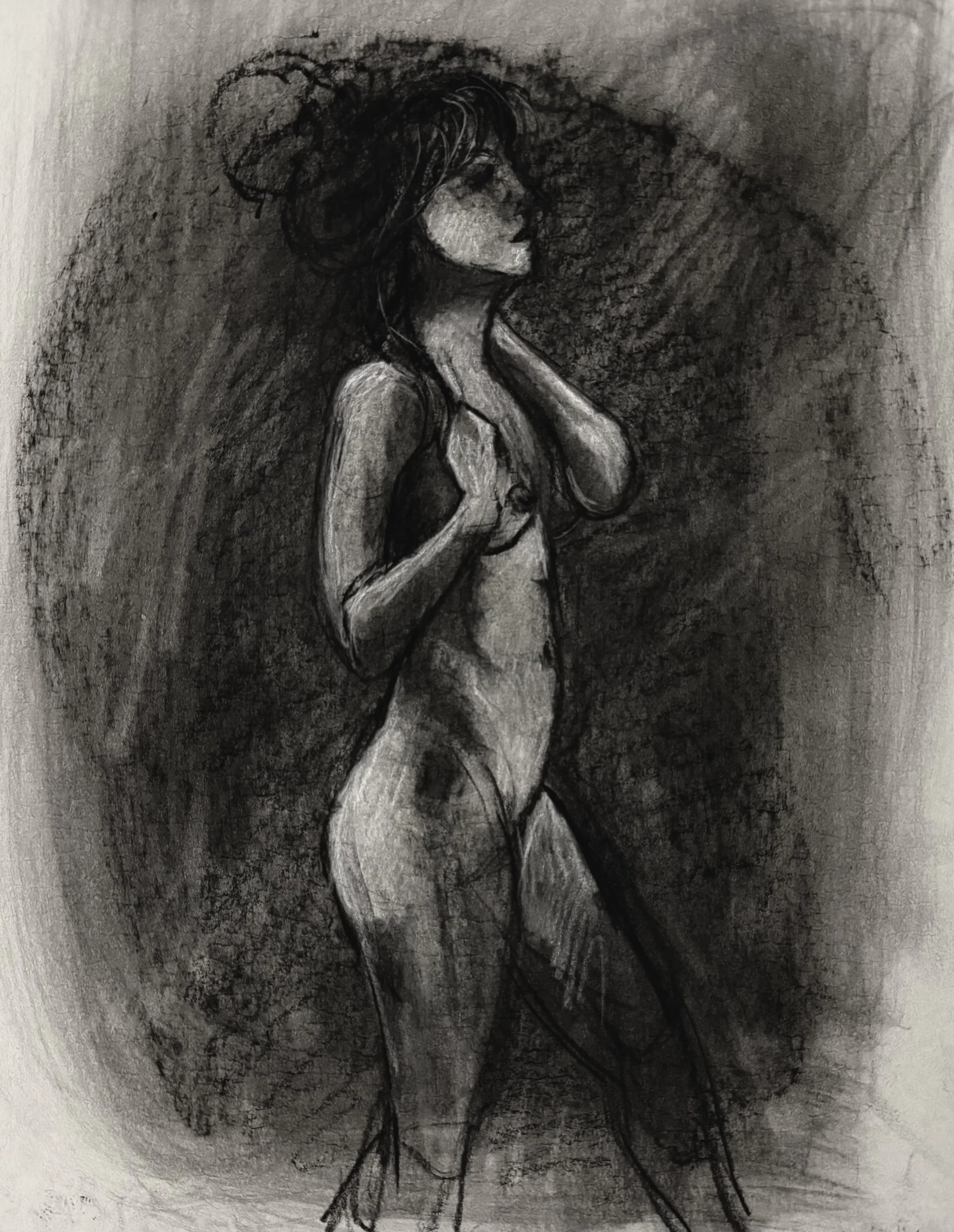Figure Drawing 3.26.26 - II / charcoal on paper / 2026
