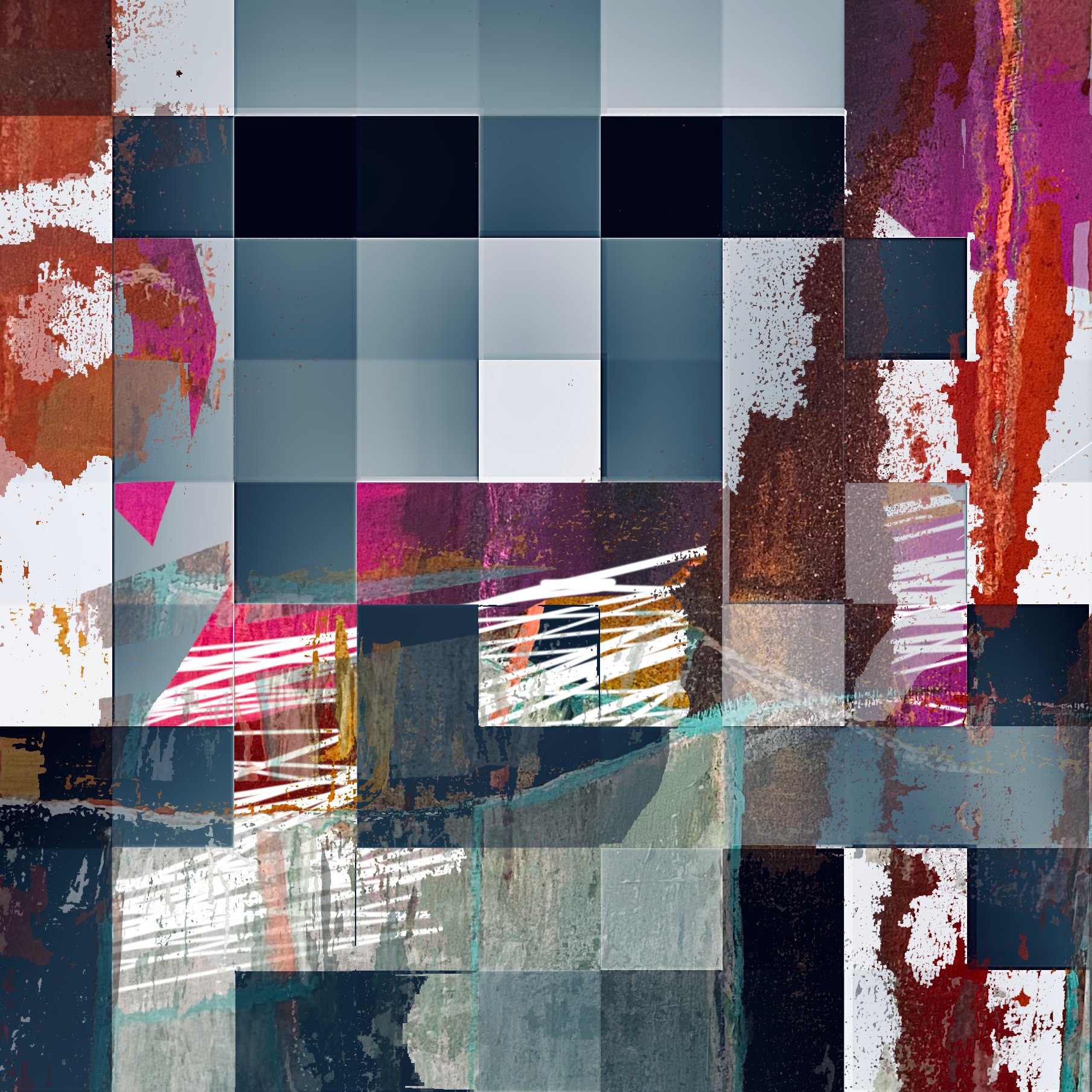 Ghost Man City Time / digital composition / 2025