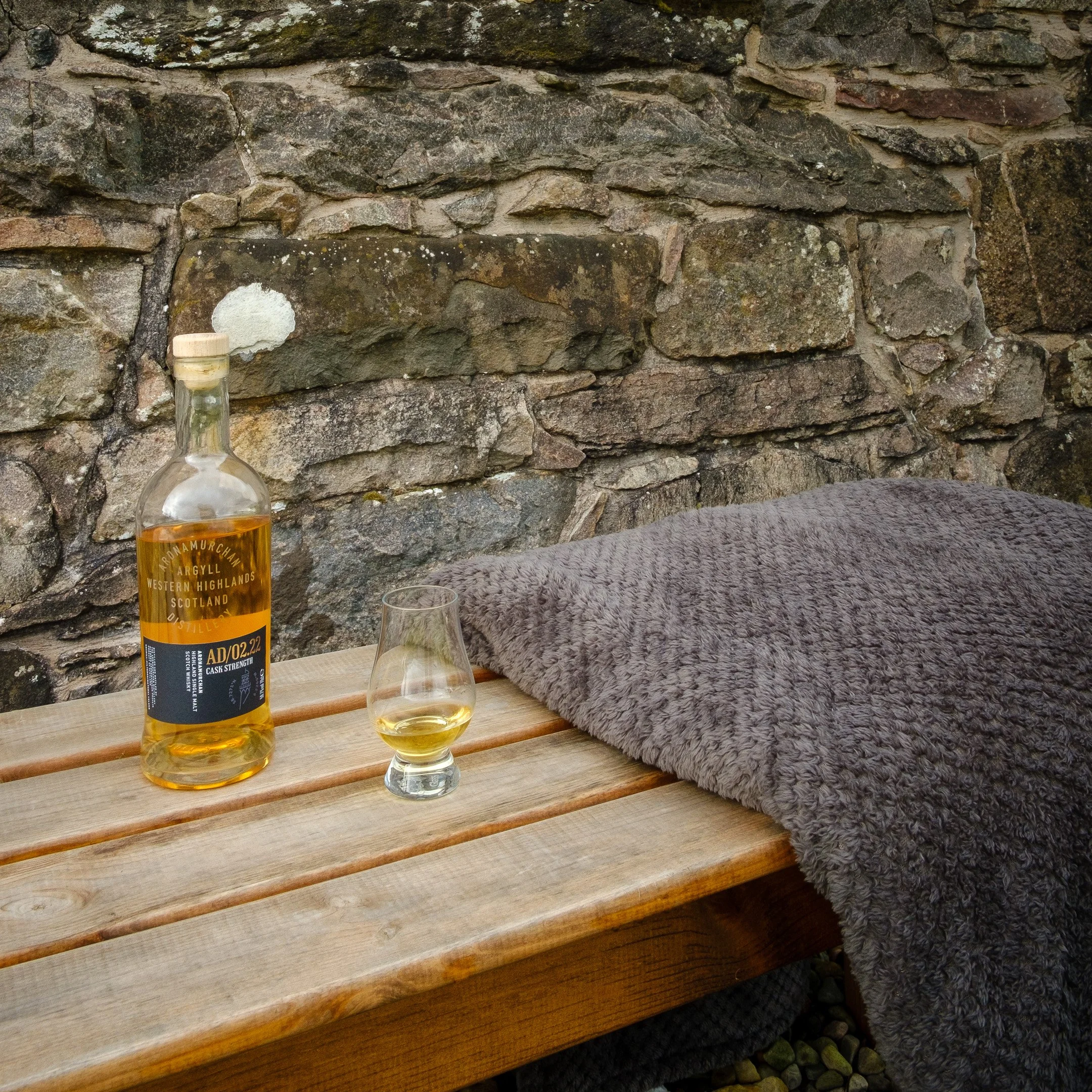 Sit outside and enjoy an ardnamurchan whisky! Camas bàn cottage, self catering cottage for 2 -4 people on the shorefront of Loch Sunart, Ardnamurchan (Copy)