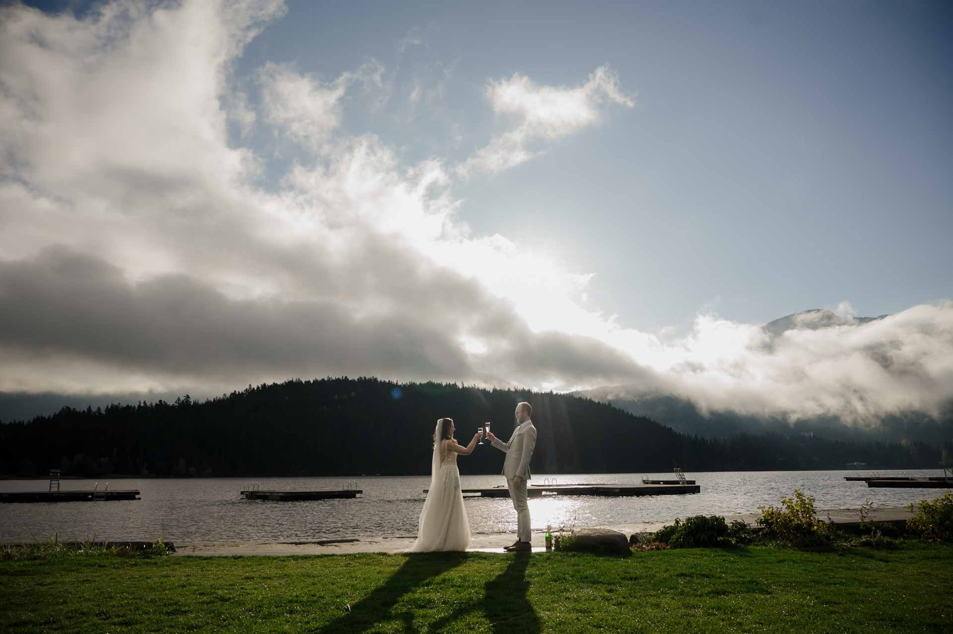 A Morning Rainbow Park Elopement in Whistler, BC