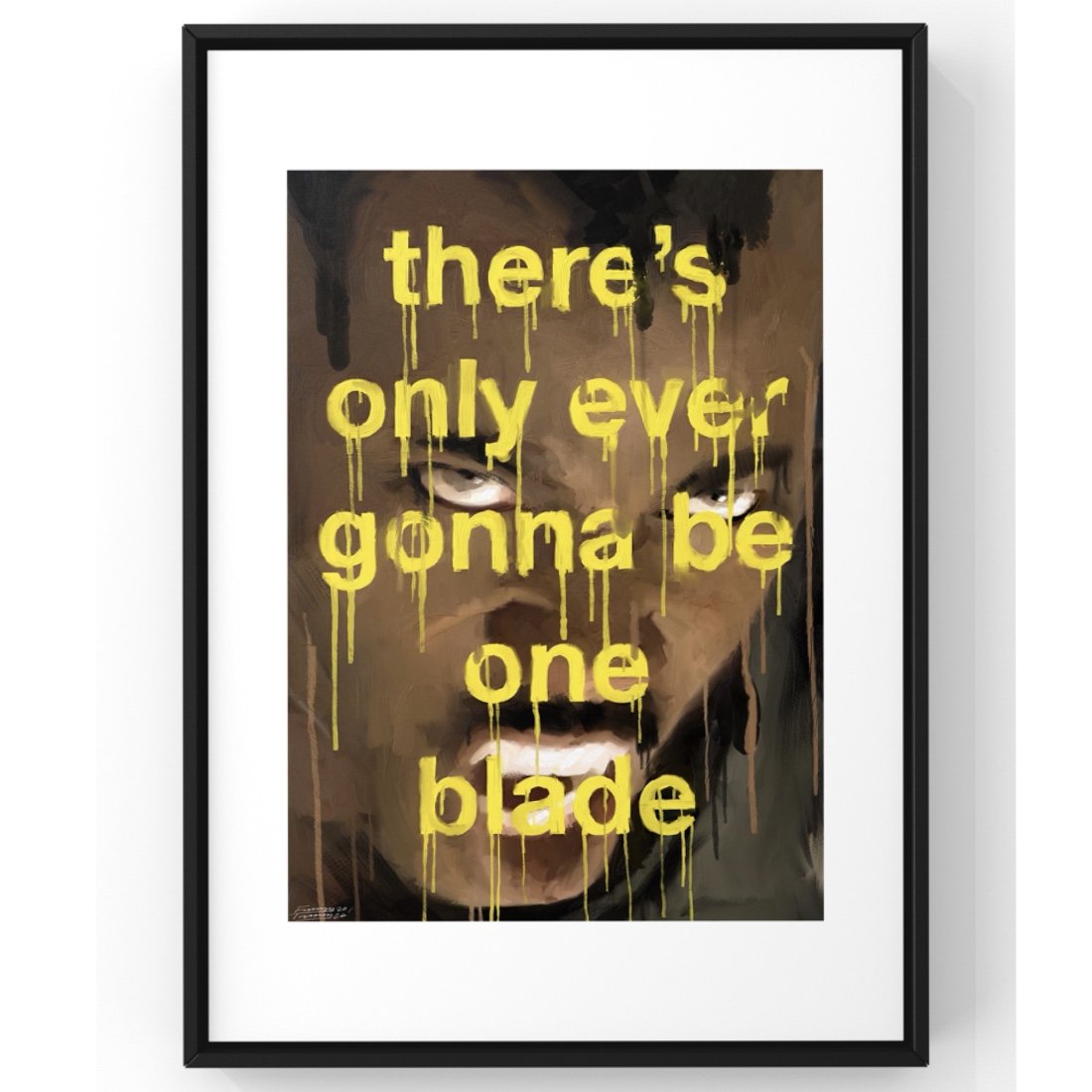 blade theres only ever gonna be one blade print art ready to hang framed main thumbnail marvel artwork.jpg