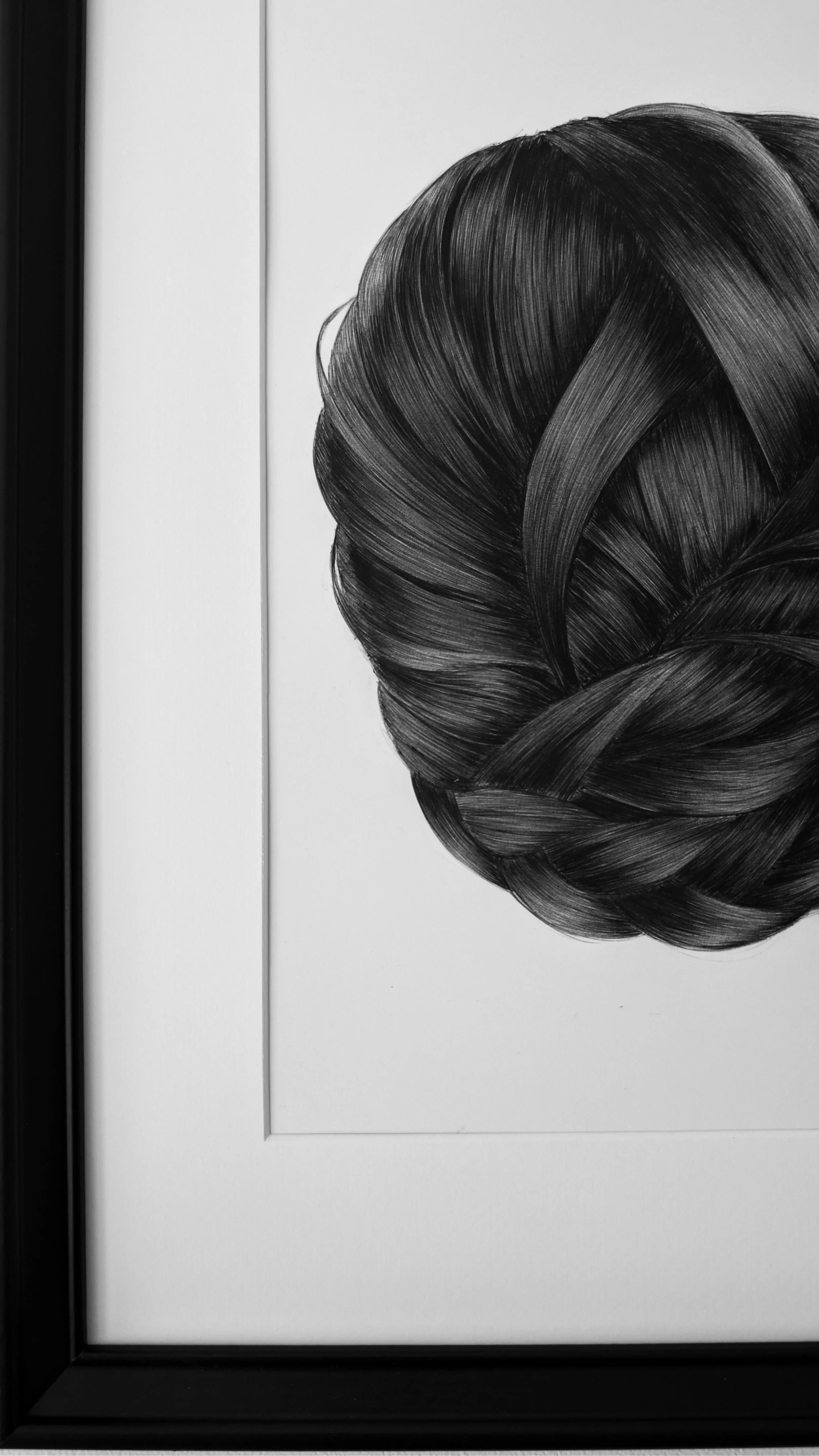 HAIR CTH funnytummy art ready to hang biro bic framed close.jpg