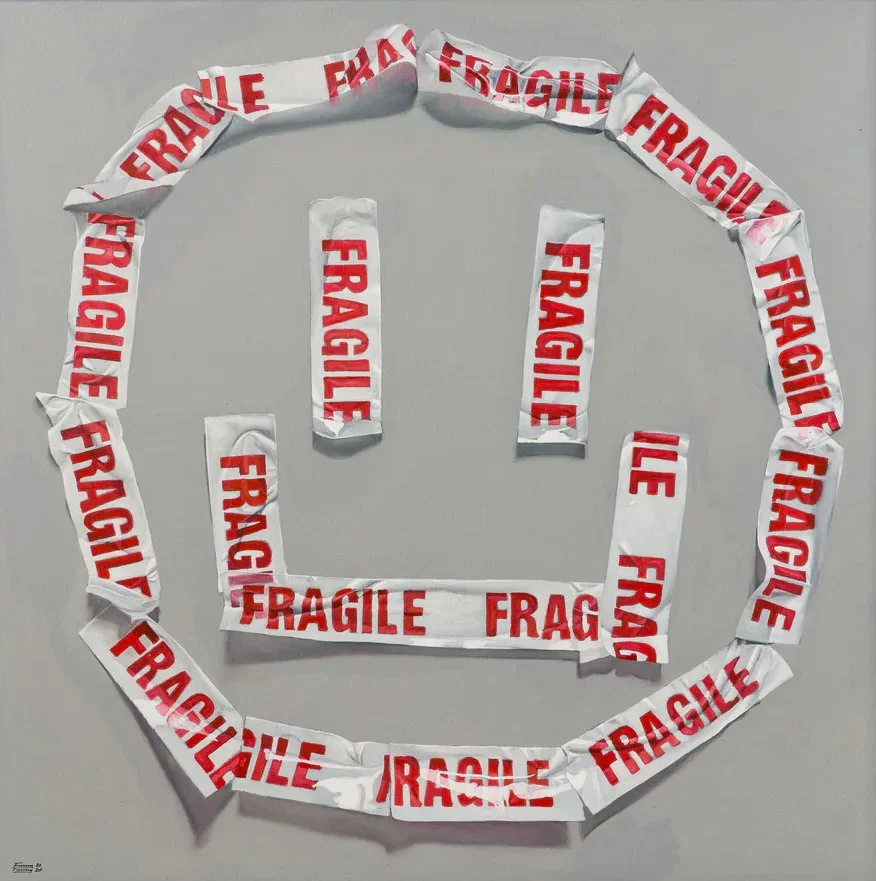 funnytummy fragile smile print ready to hang.jpg