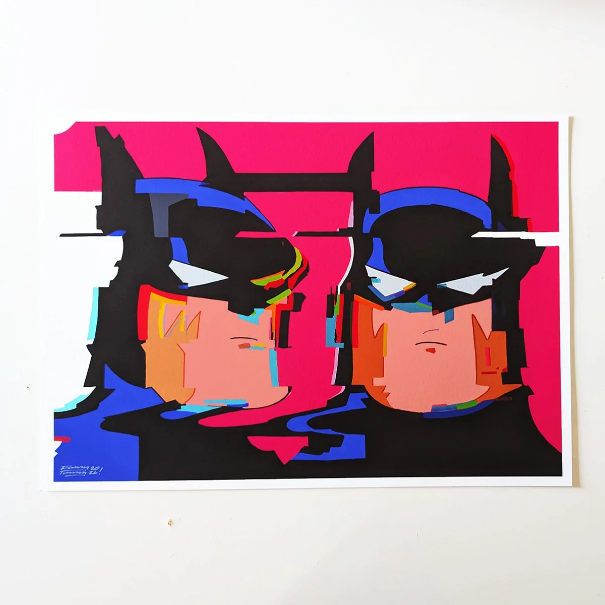 batman glitch print funnytummy art ready to frame fine art print thumbnail.jpg