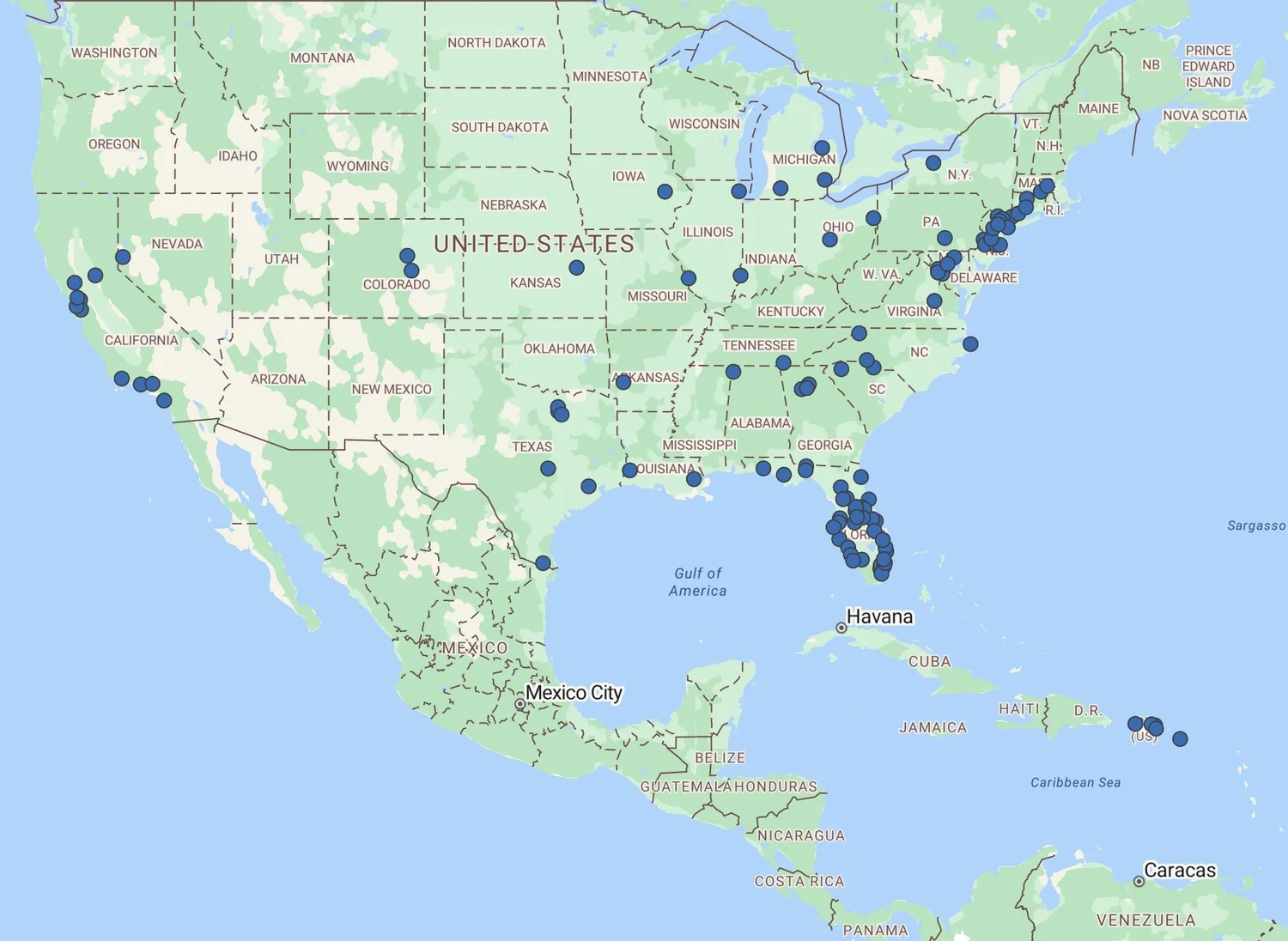 Fpa Chapter Map General 1 — Future Physicians America