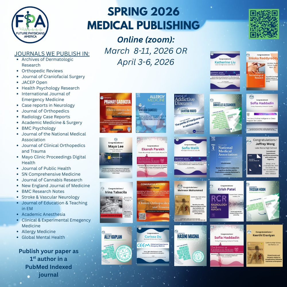 Spring 2026 College PreMed Medical Publishing program
