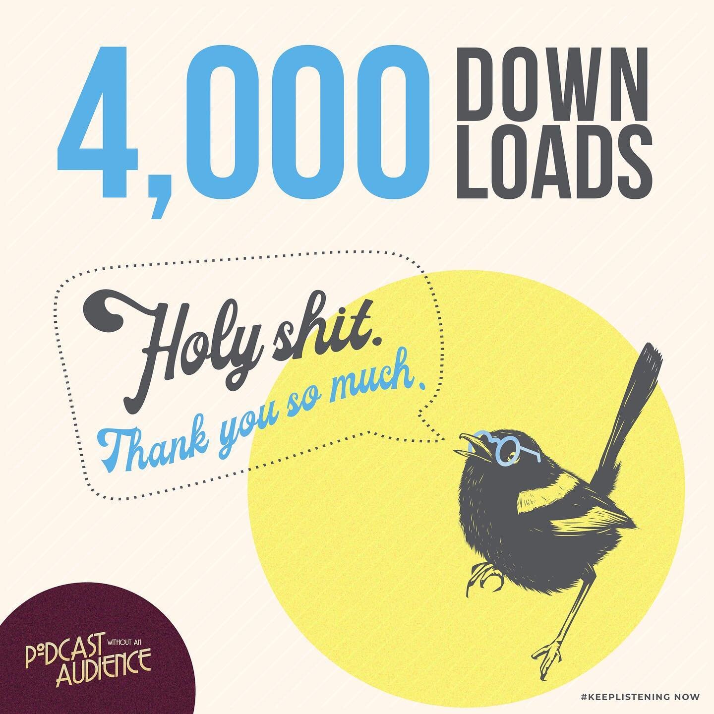 Well damn, thanks everyone! 

#podwithoutanaud #blinktwice #keeplistening #podcast #podcasting ##spotify #podcaster #podcastcommunity ##podcastshows #podcastnuetwork #podcaster #podcasthost #pwaa #podcastwithoutanaudience #ornot